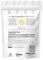 Micro Ingredients vitamin B1 supplement pouch back label details