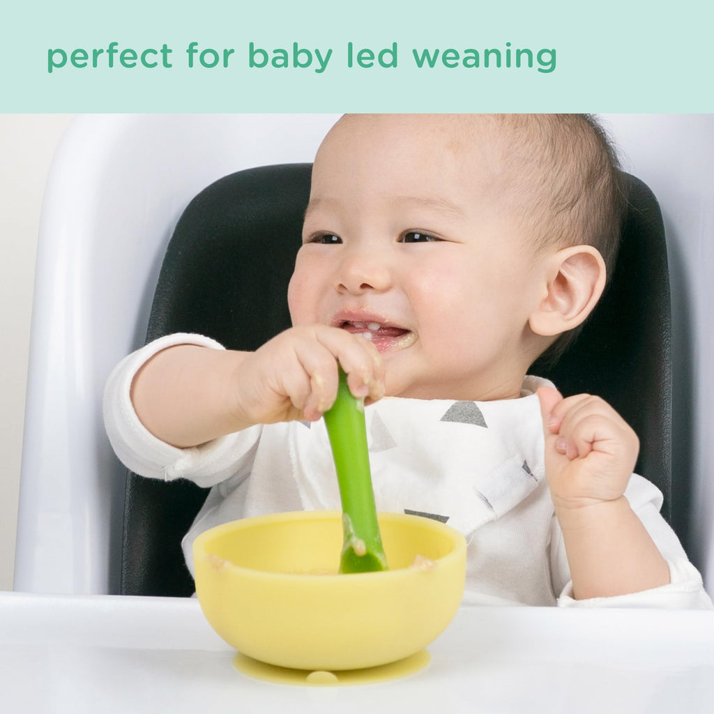 Close up of Olababy suction base for secure baby feeding