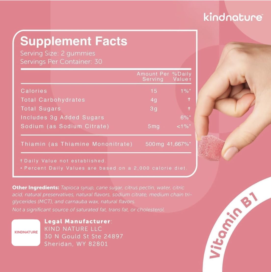 Kindnature wellness gummies premium lifestyle packaging for daily cellular energy support