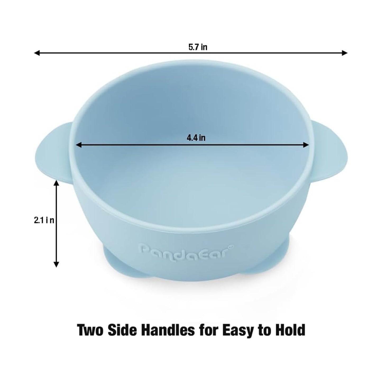 PandaEar baby bowl with suction base and leak-proof lid