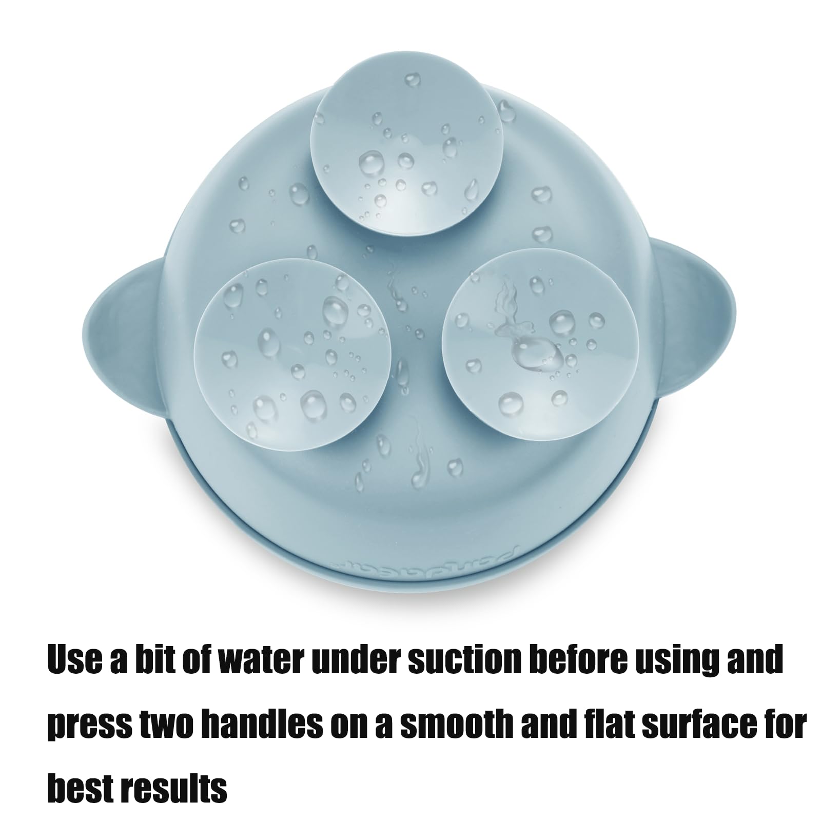 Top view of PandaEar food-grade silicone baby bowls