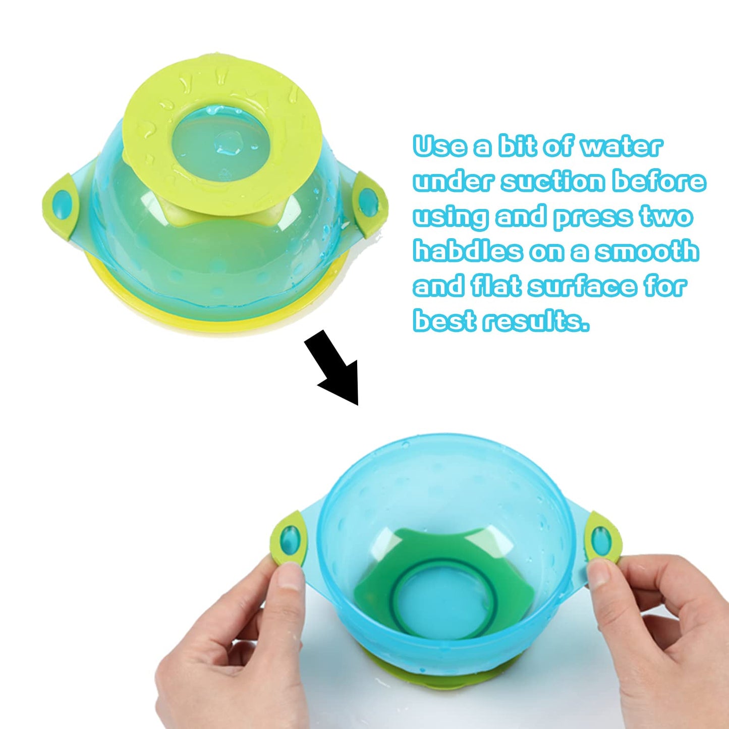 Stackable PandaEar baby bowls for organized storage
