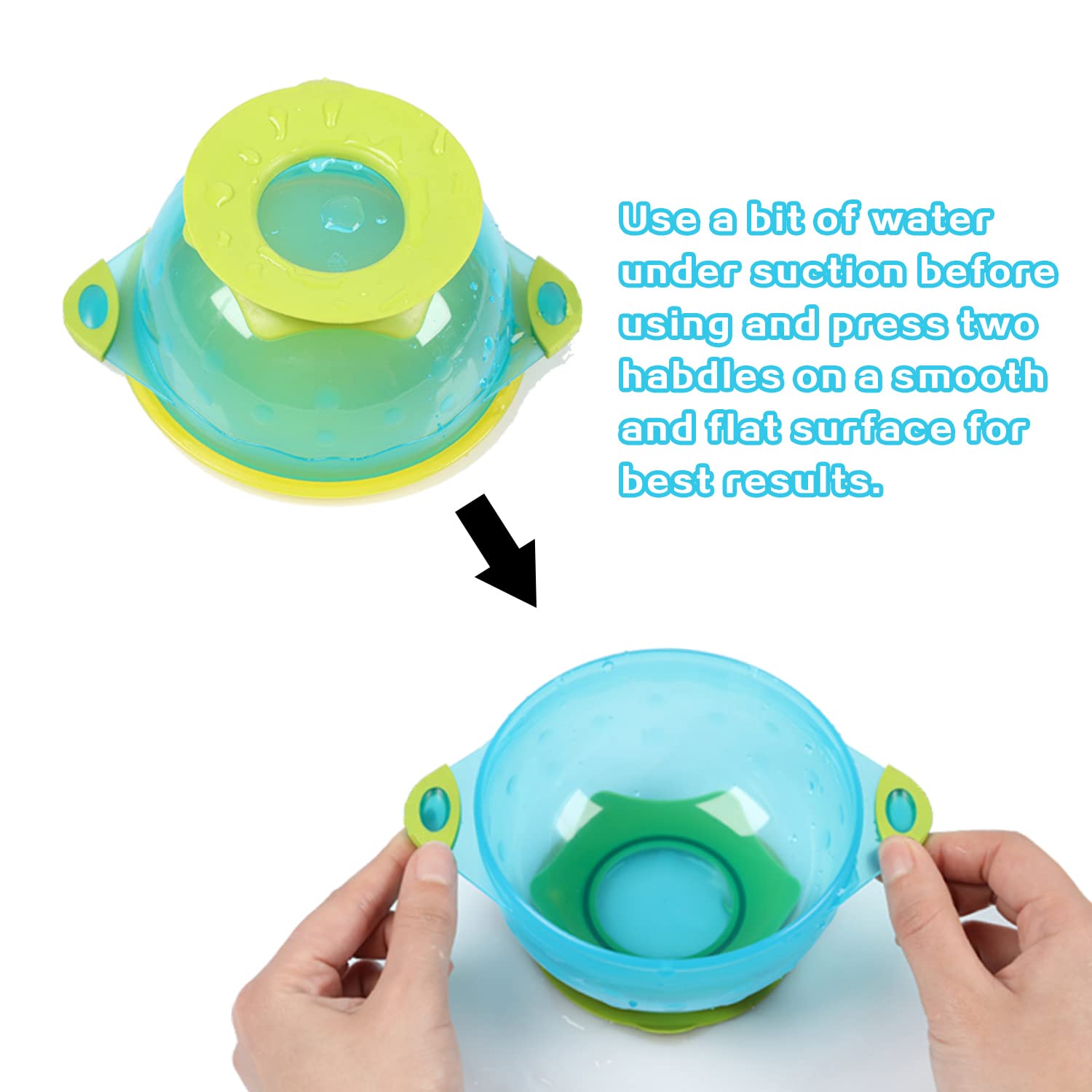 Stackable PandaEar baby bowls for organized storage