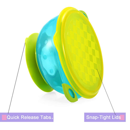 Colorful PandaEar BPA free feeding set for infants