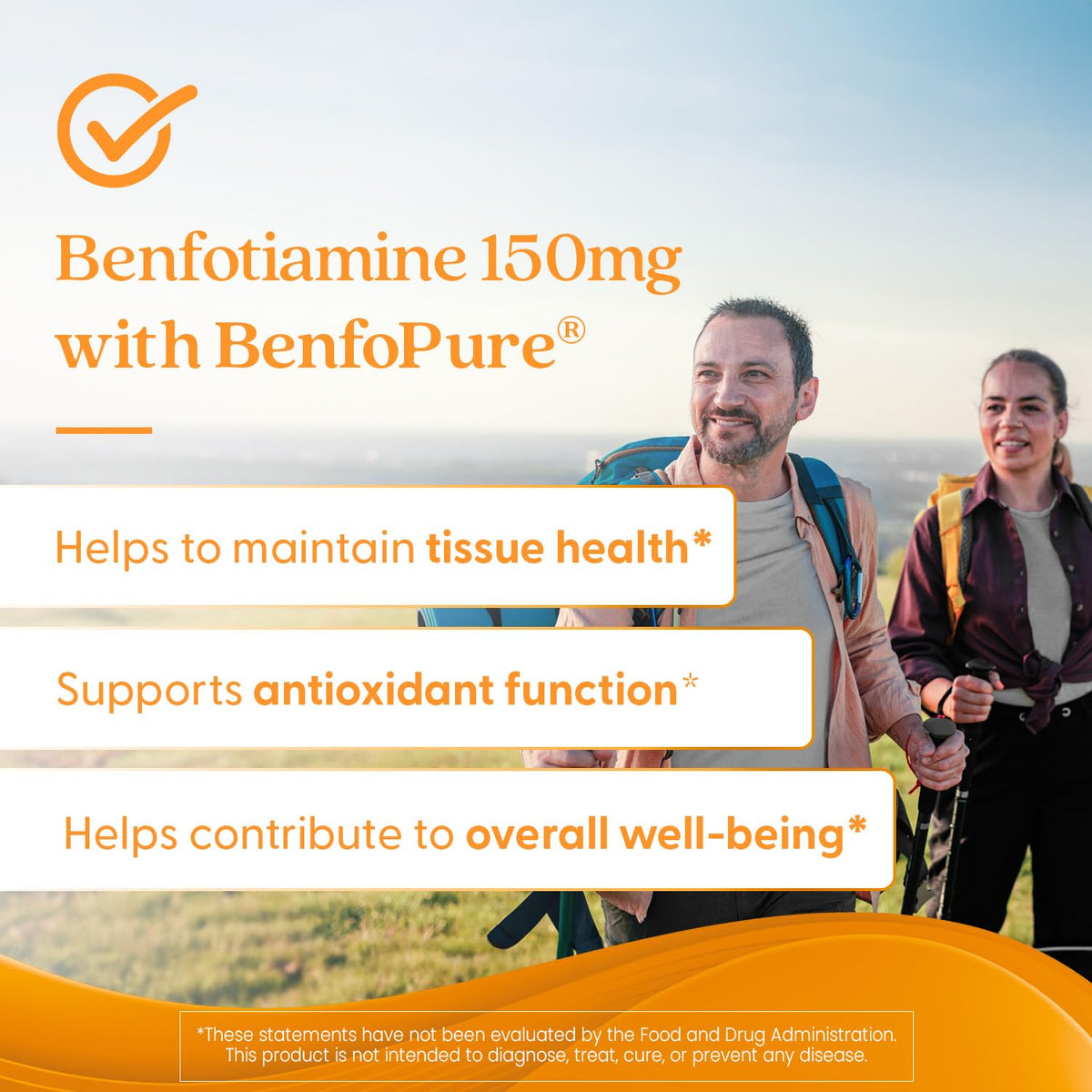 Doctor's Best Benfotiamine bottle with orange cap and seal