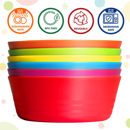 Plaskidy 10 fluid ounce toddler bowl showing depth