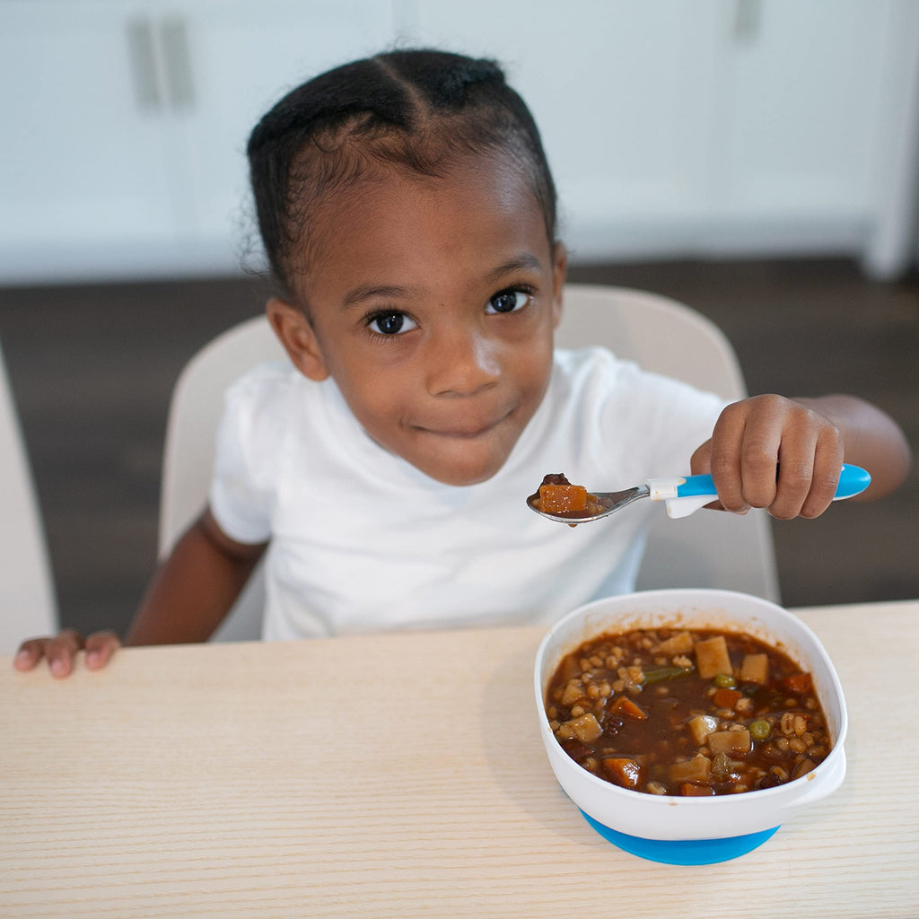 Dr. Brown's baby suction bowl on high chair tray
