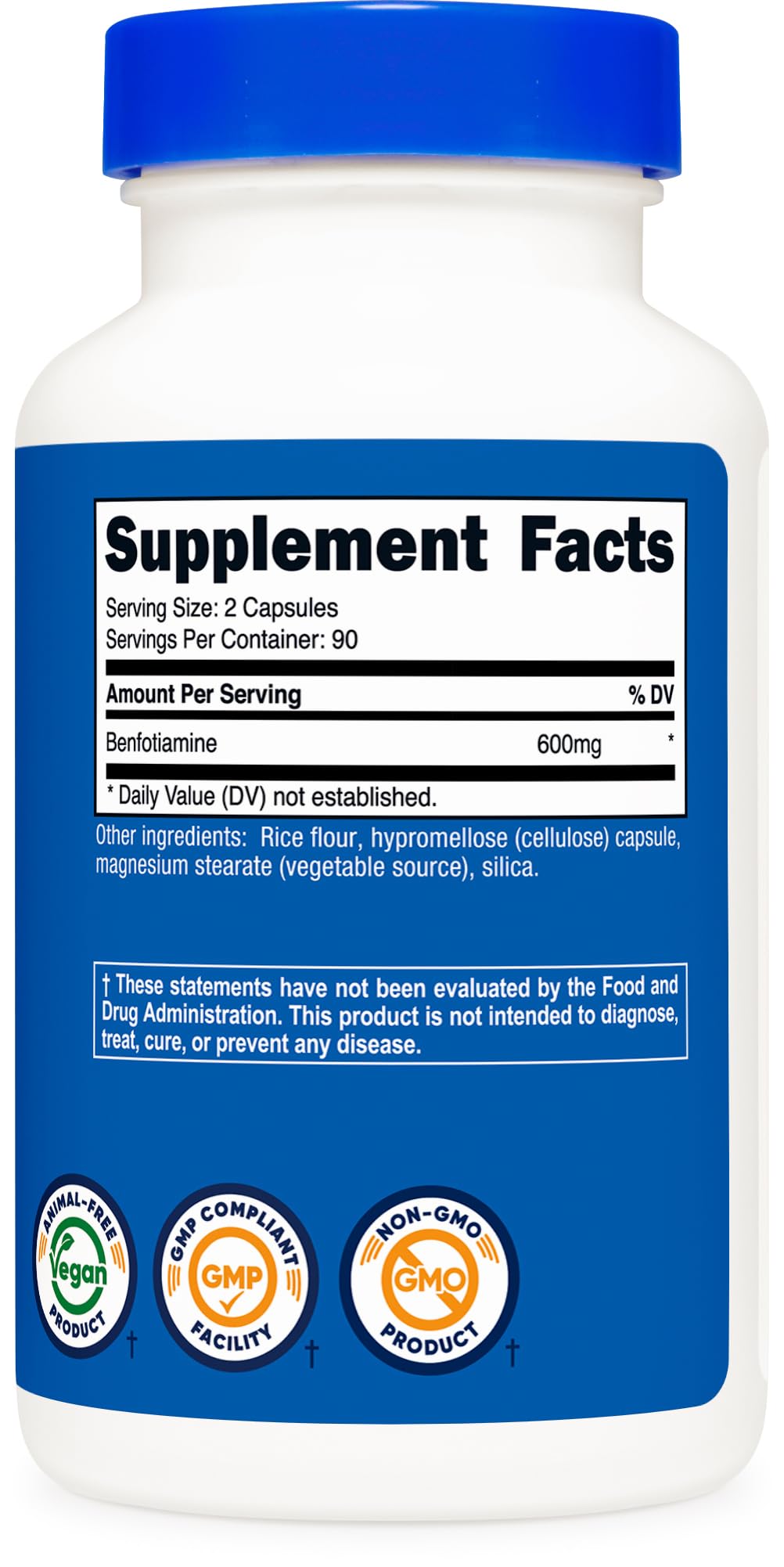 Nutricost high potency nerve support supplement package design