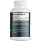 Bronson Vitamin B1 supplement bottle side profile displaying dietary facts and ingredients