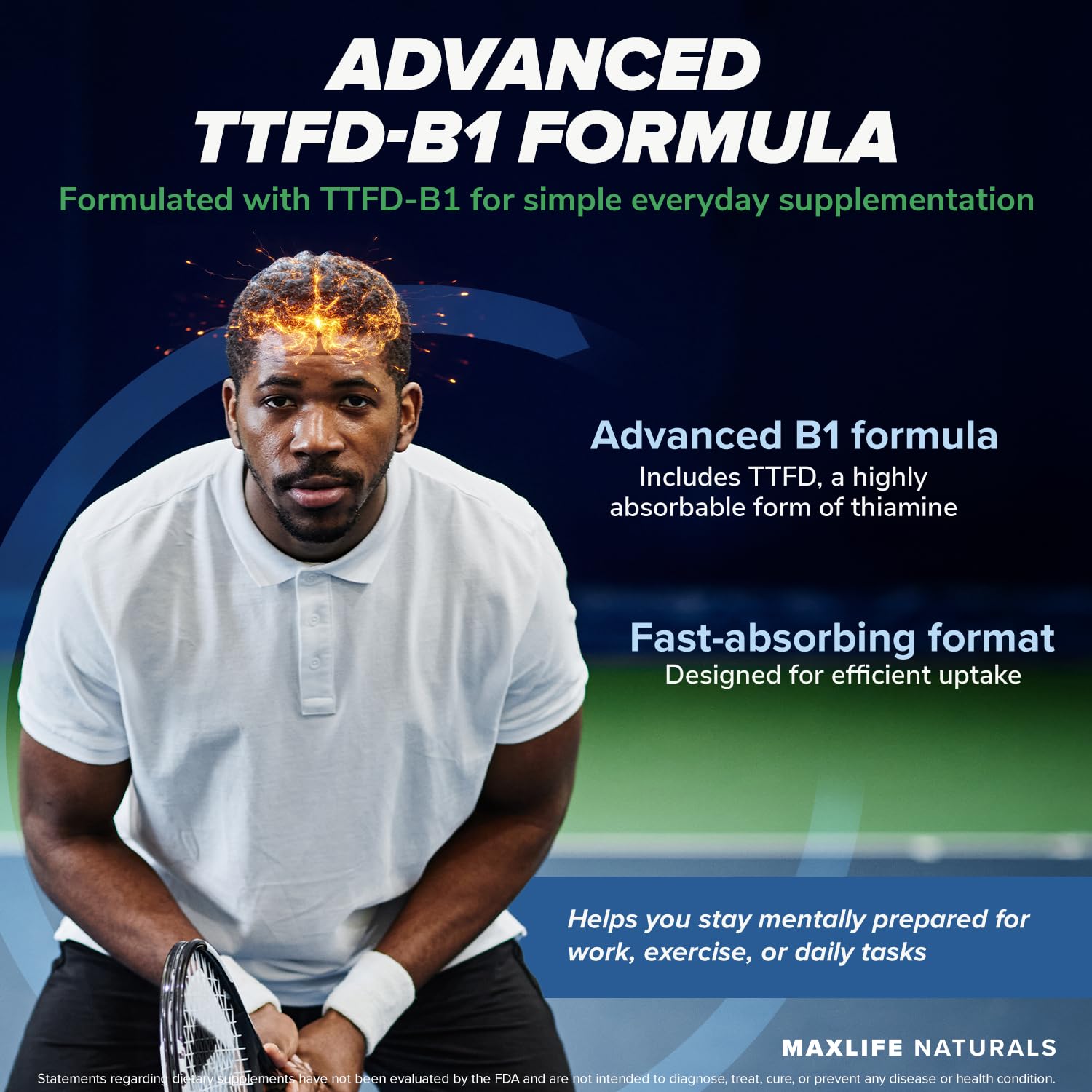High potency TTFD thiamine capsules premium imported dietary supplement