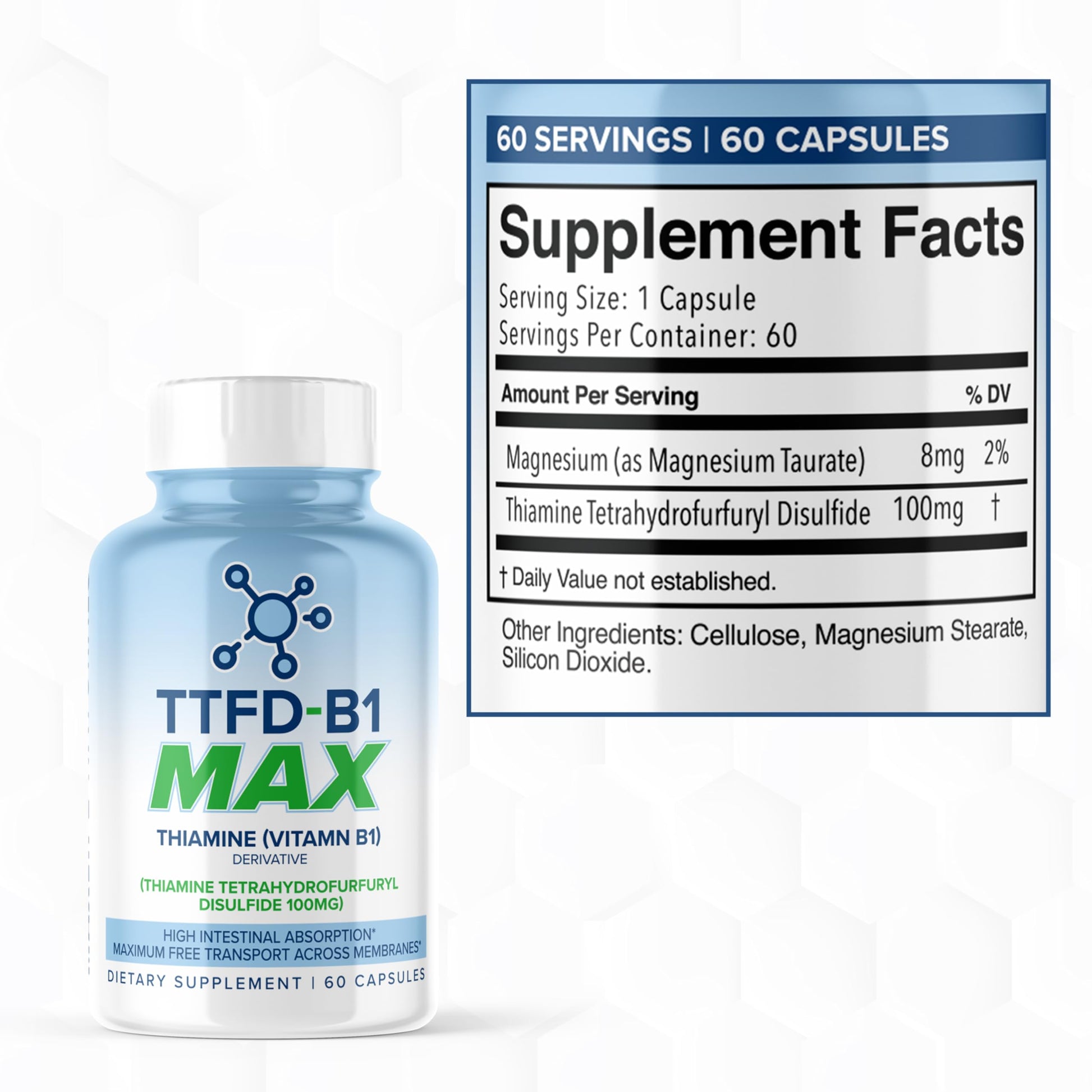 MaxLife Naturals TTFD 60 capsules packaging for premium nervous system defense