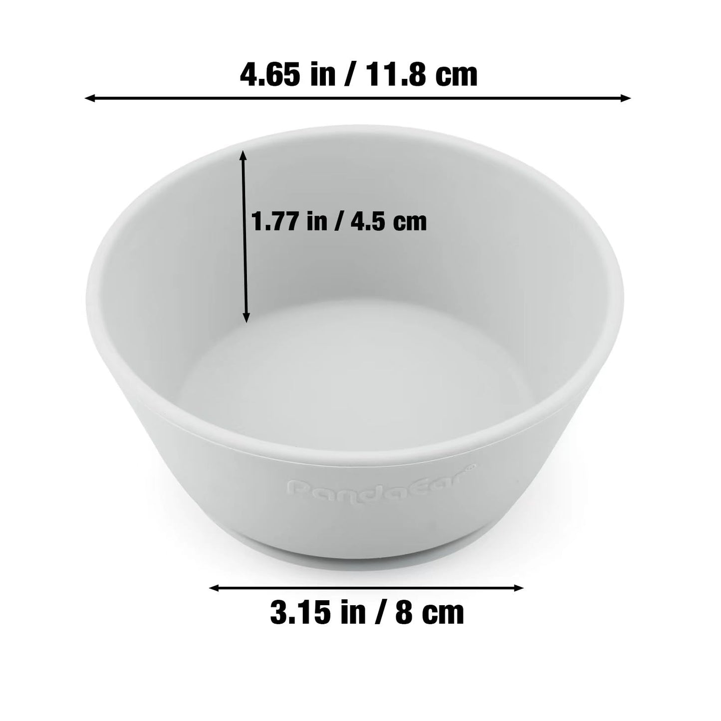PandaEar baby feeding bowls stackable design