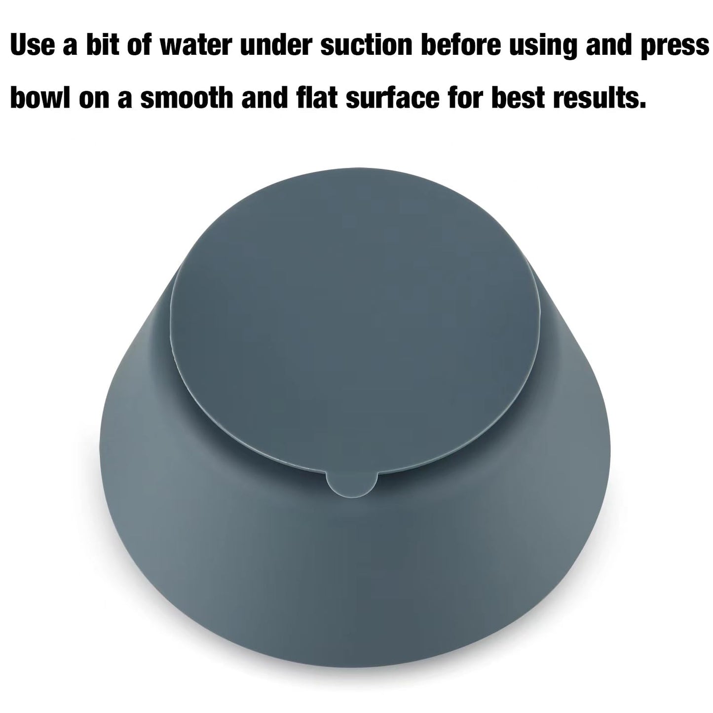 Top down view of PandaEar non-slip silicone bowls