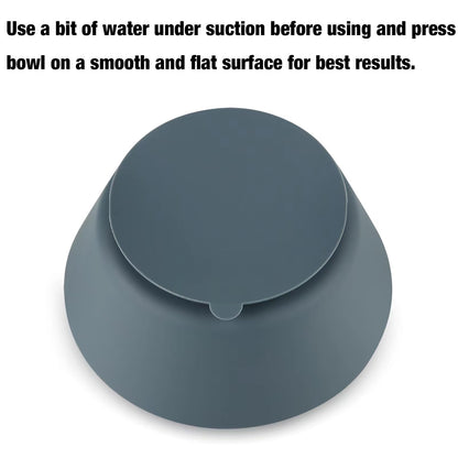 Top down view of PandaEar non-slip silicone bowls