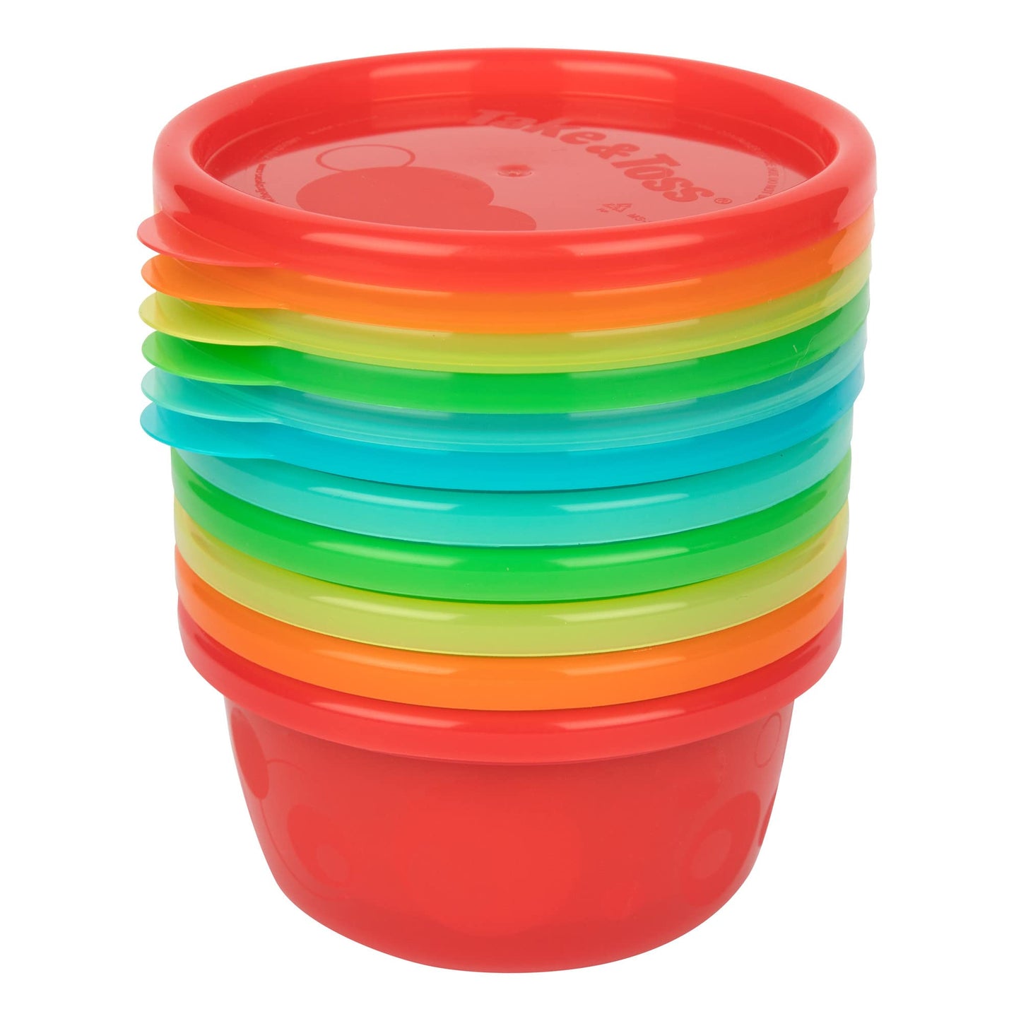 Stackable toddler food containers for travel