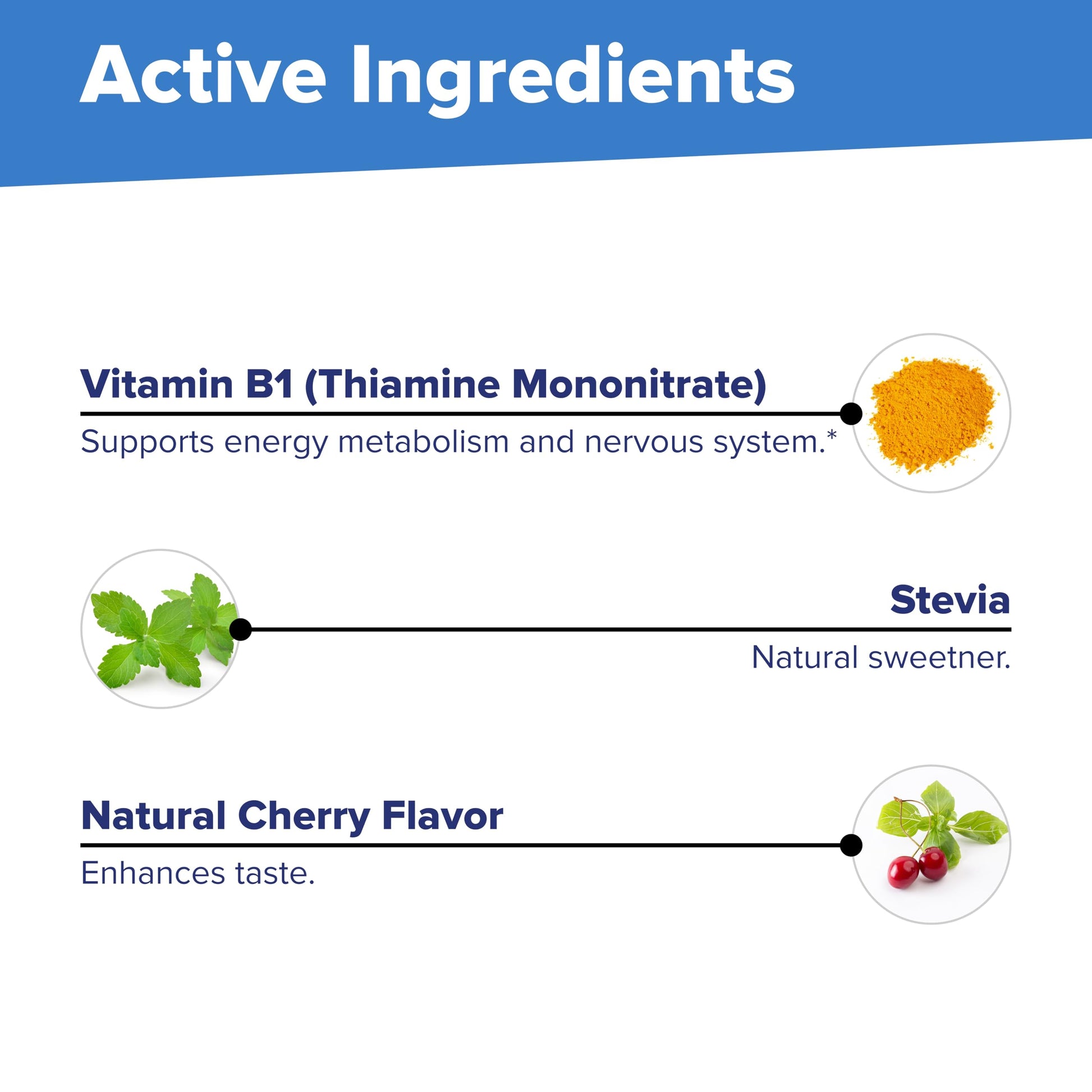 MicroLingual sublingual Thiamin 100 mg tablets for rapid absorption under the tongue.