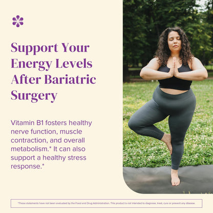 BariMelts berry flavored bariatric vitamins bottle side instructions view