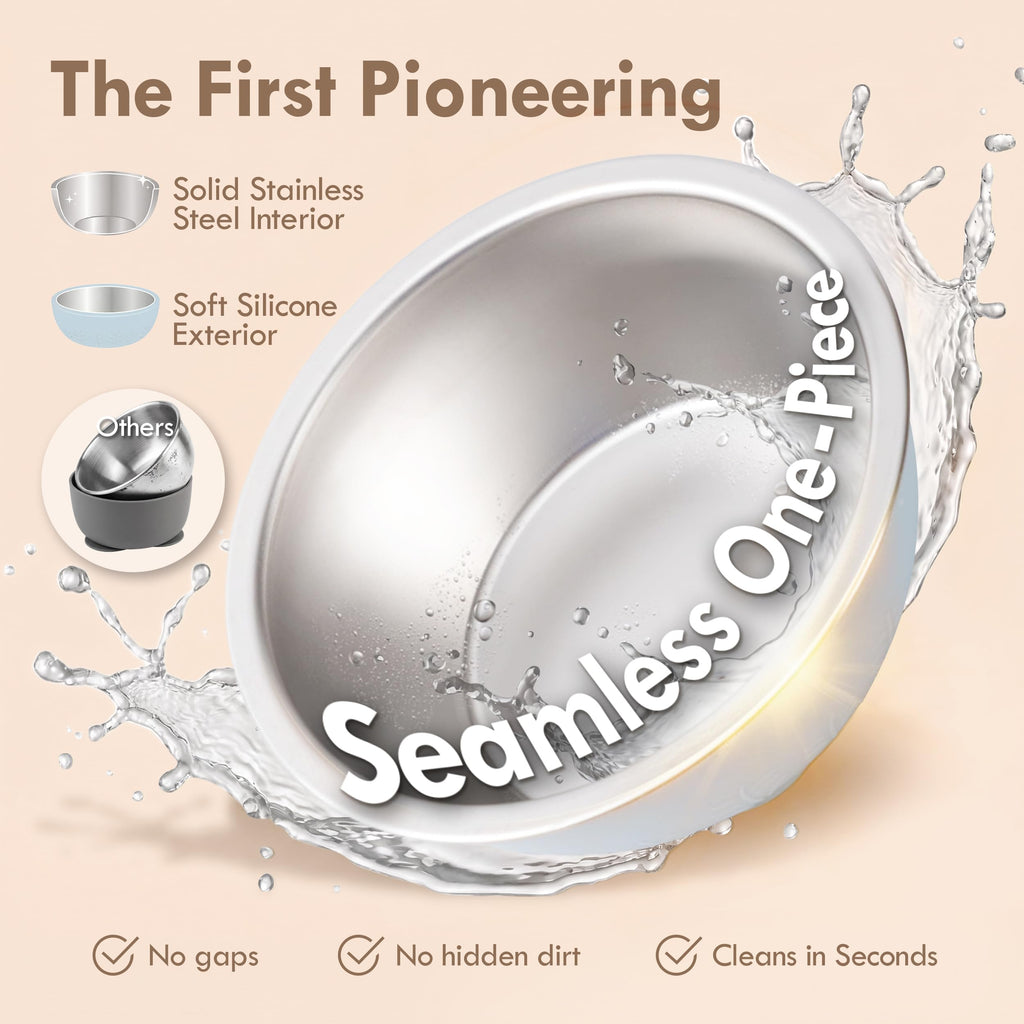 Moonkie stainless steel bowl seamless interior design