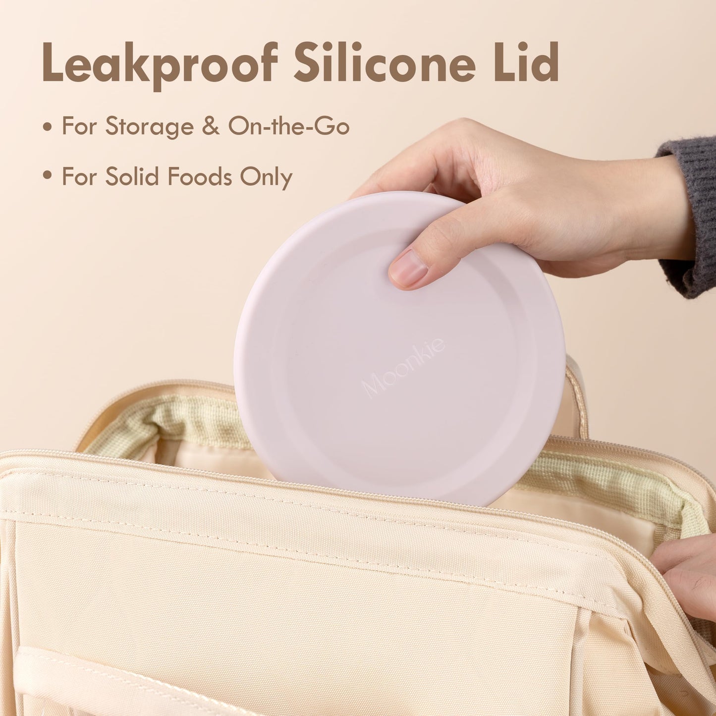 Moonkie baby suction bowl used for baby led weaning