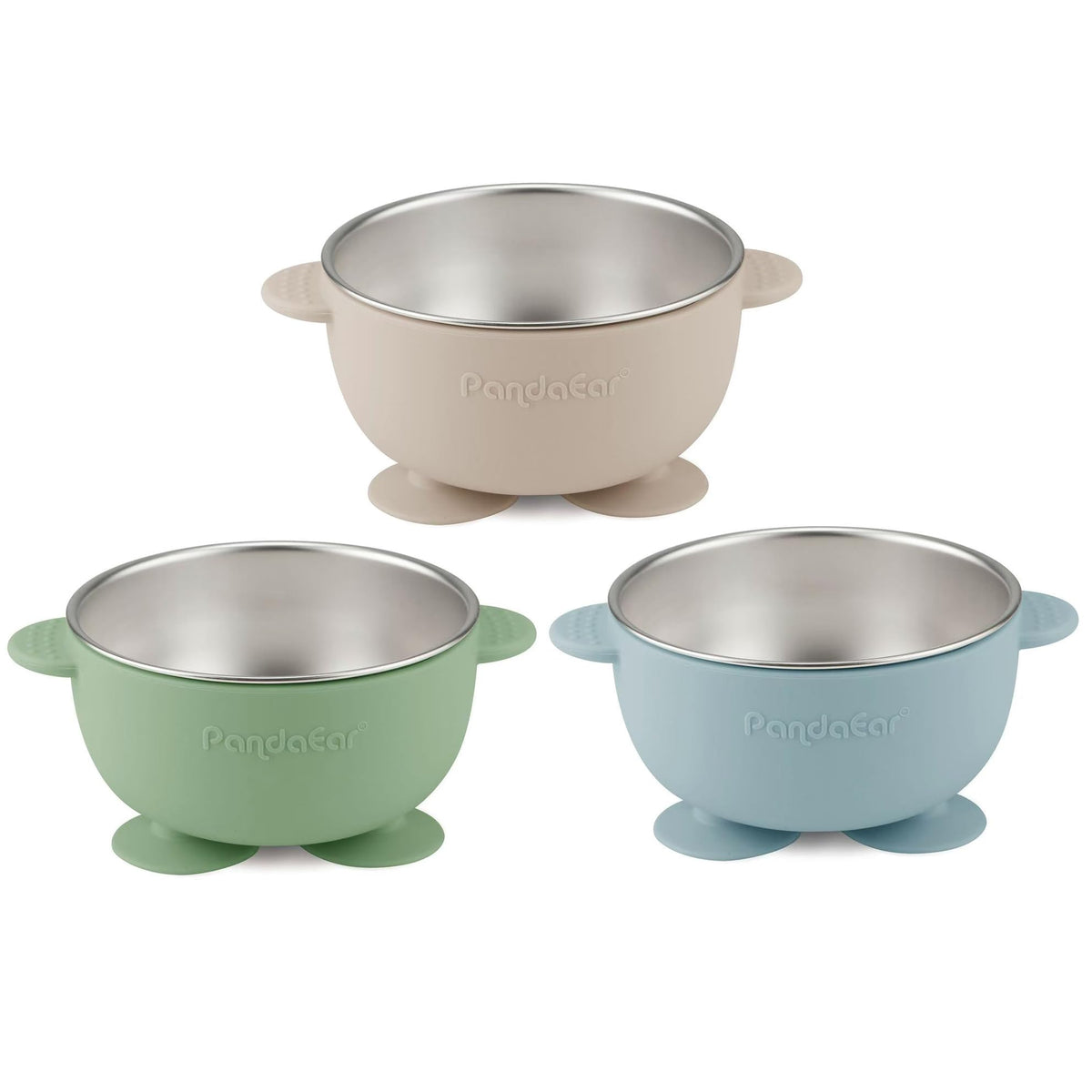 Close up of PandaEar bowl showing silicone suction base