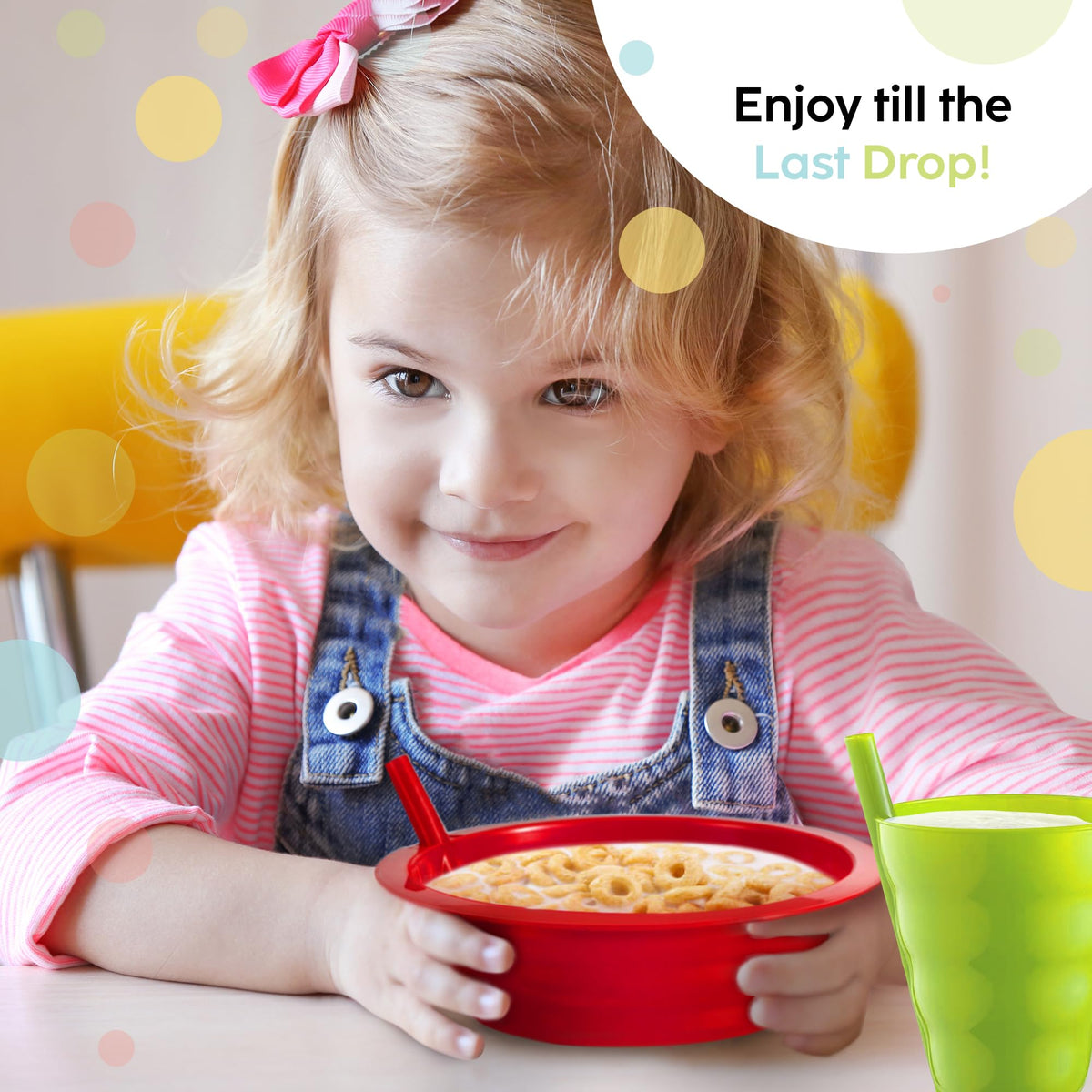 Plaskidy BPA free dishwasher safe bowl and cup set for toddlers