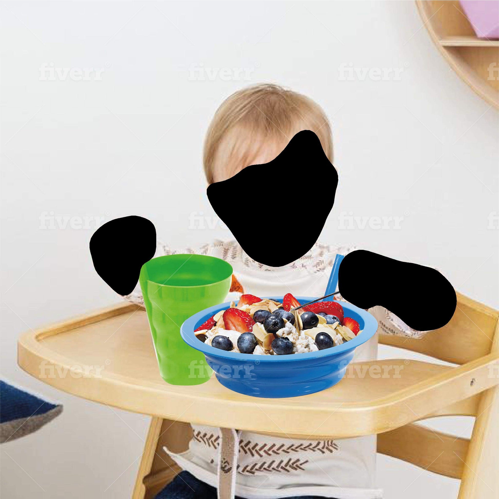 Authentic Plaskidy cereal bowls and straw cups set for kids