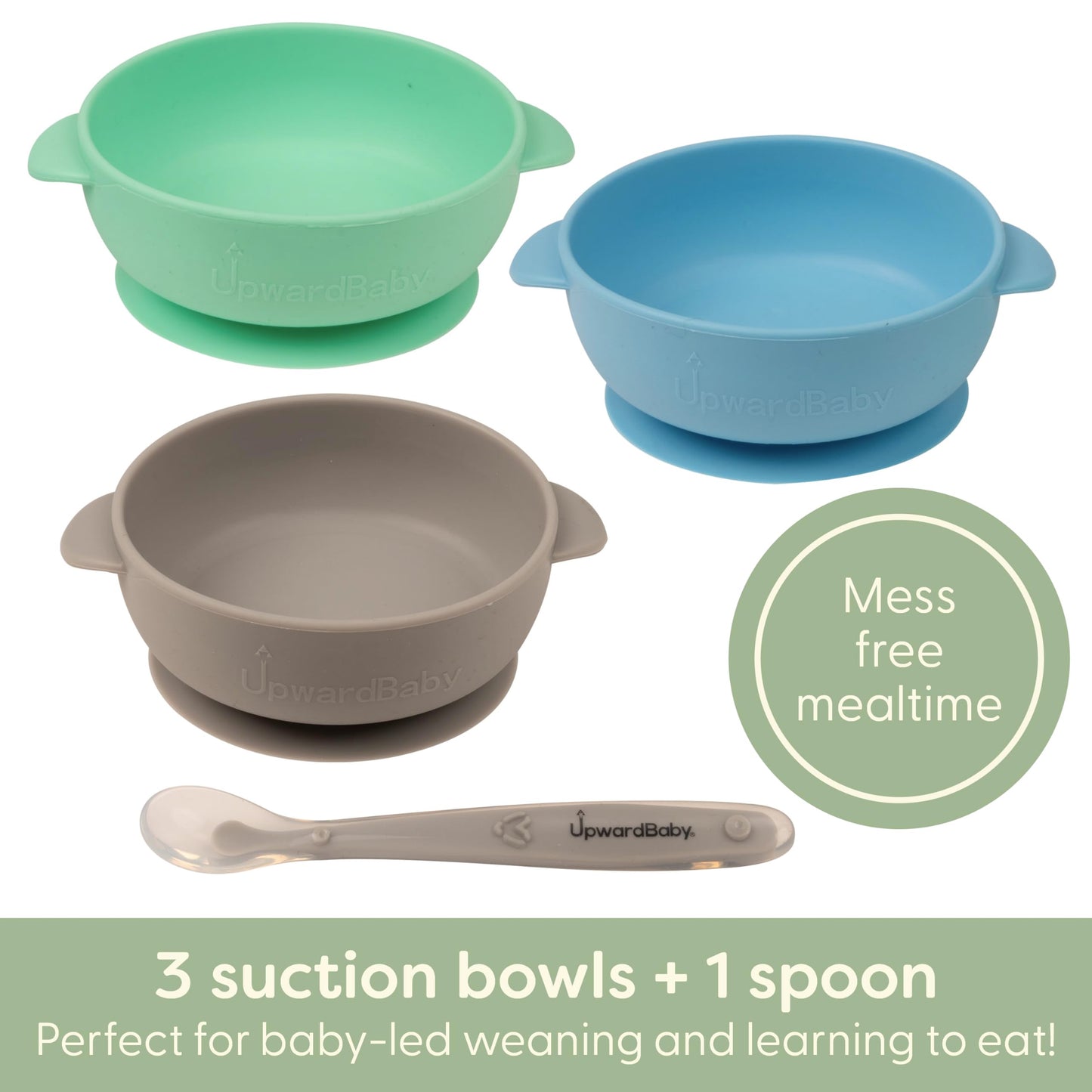 UpwardBaby baby led weaning suction bowl set for toddlers