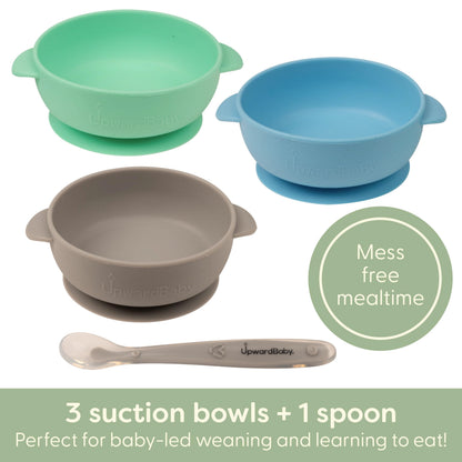 UpwardBaby baby led weaning suction bowl set for toddlers