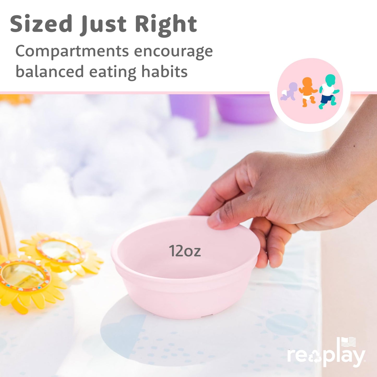 Family friendly microwave safe kids bowls from Re Play