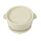 Three pack of Pink Rose Linen silicone bowls for infants