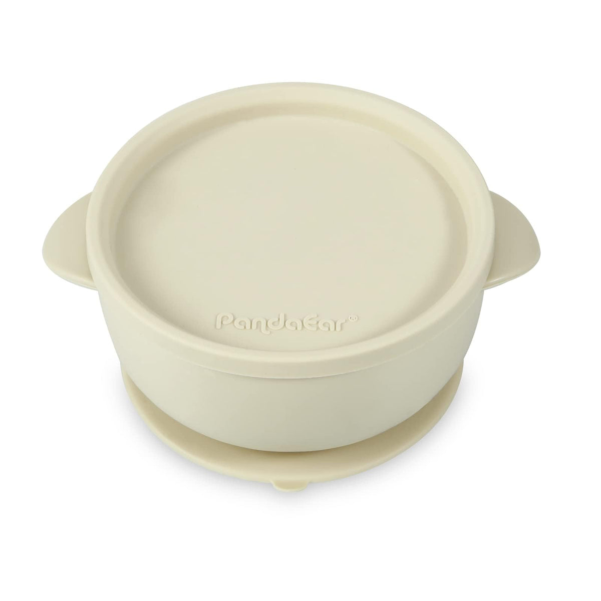 Three pack of Pink Rose Linen silicone bowls for infants