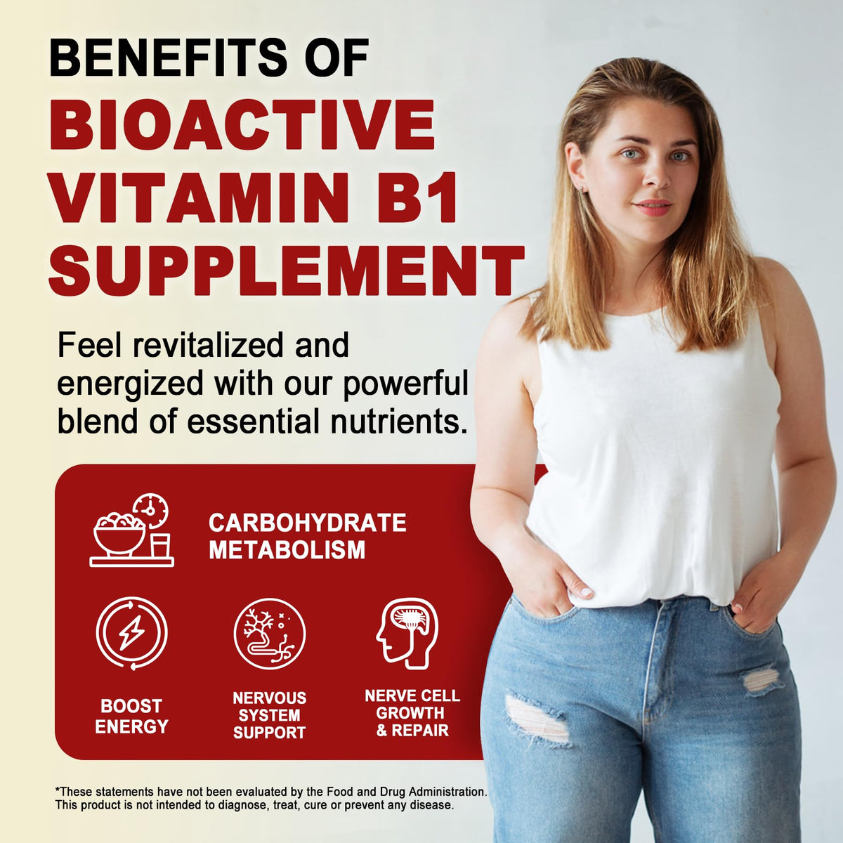 Close up of delicious strawberry flavored chewable vitamin B1 gummies
