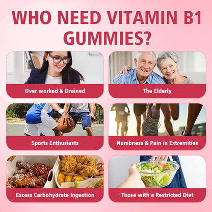 Authentic Yuulai Vitamin B1 and magnesium gummies container showing nutritional facts for nervous system.