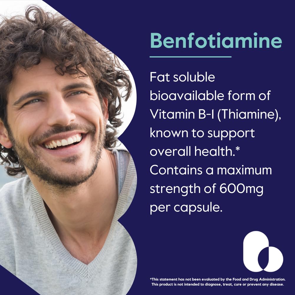 Bestvite Ultra Benfotiamine 600mg nutritional facts and supplement label details
