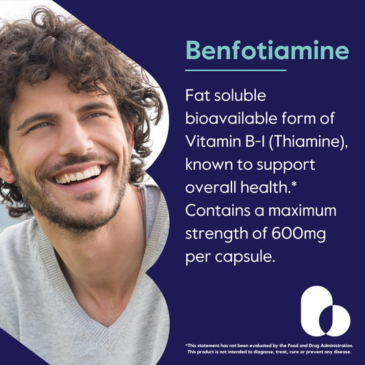 Bestvite Ultra Benfotiamine 600mg nutritional facts and supplement label details