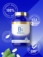 Carlyle Vitamin B1 200 count bottle safety seal