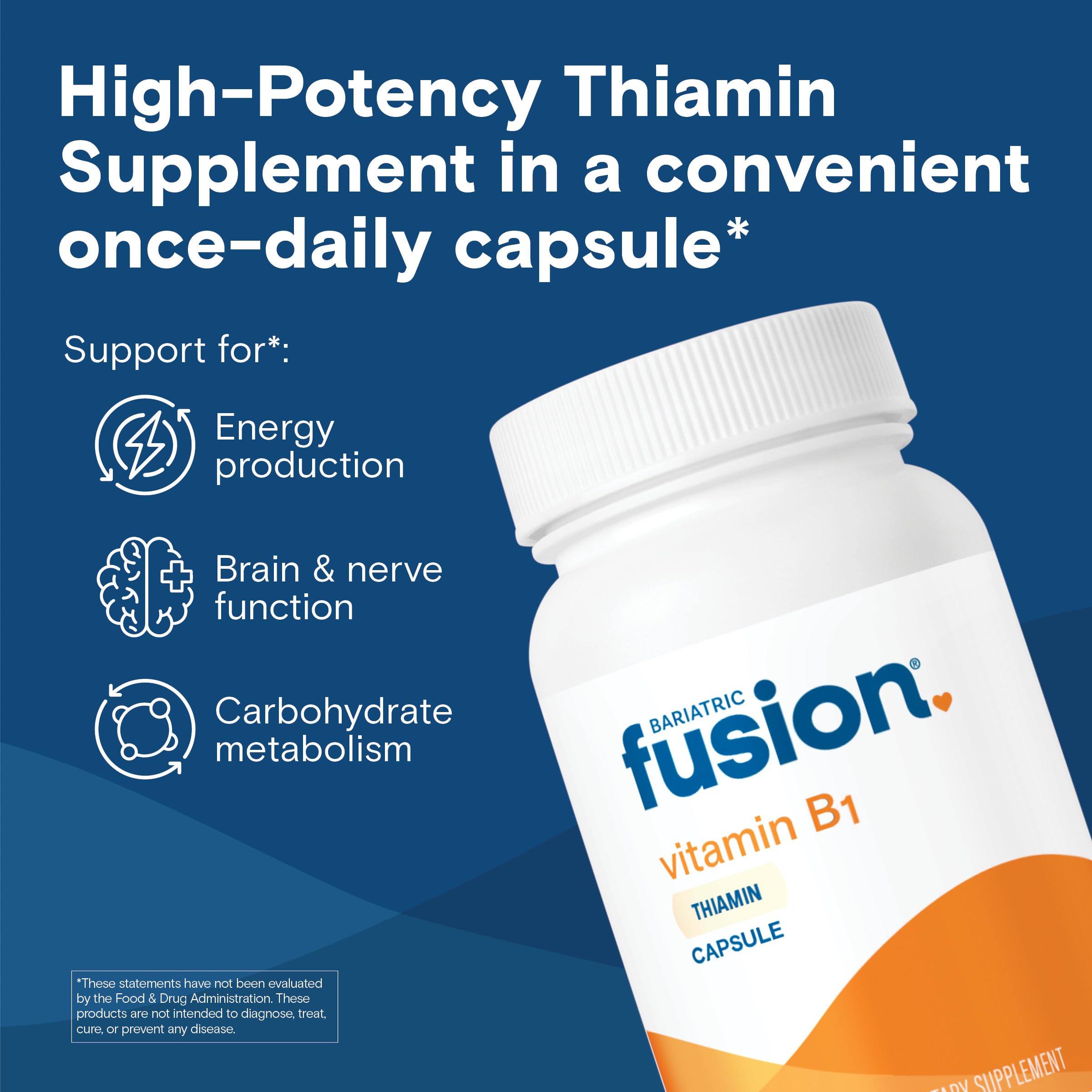 Bariatric Fusion Thiamine 100 mg supplement facts and clean ingredient list view