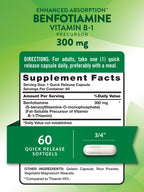 Nature's Truth supplement label nutrition facts panel