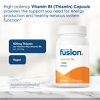 Bariatric Fusion vitamin B1 capsules packaging and cap view
