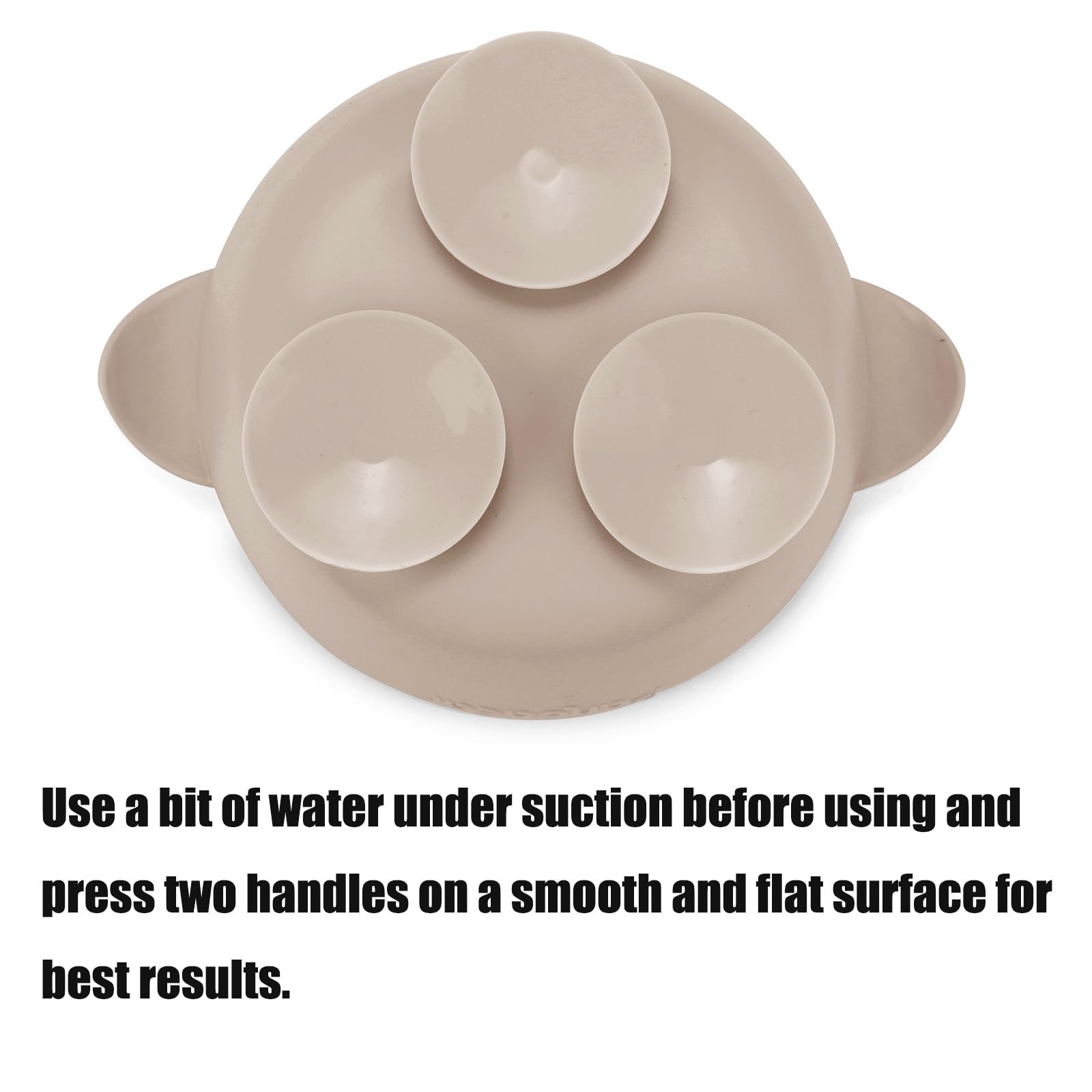 Top view of PandaEar non-slip silicone baby feeding bowls