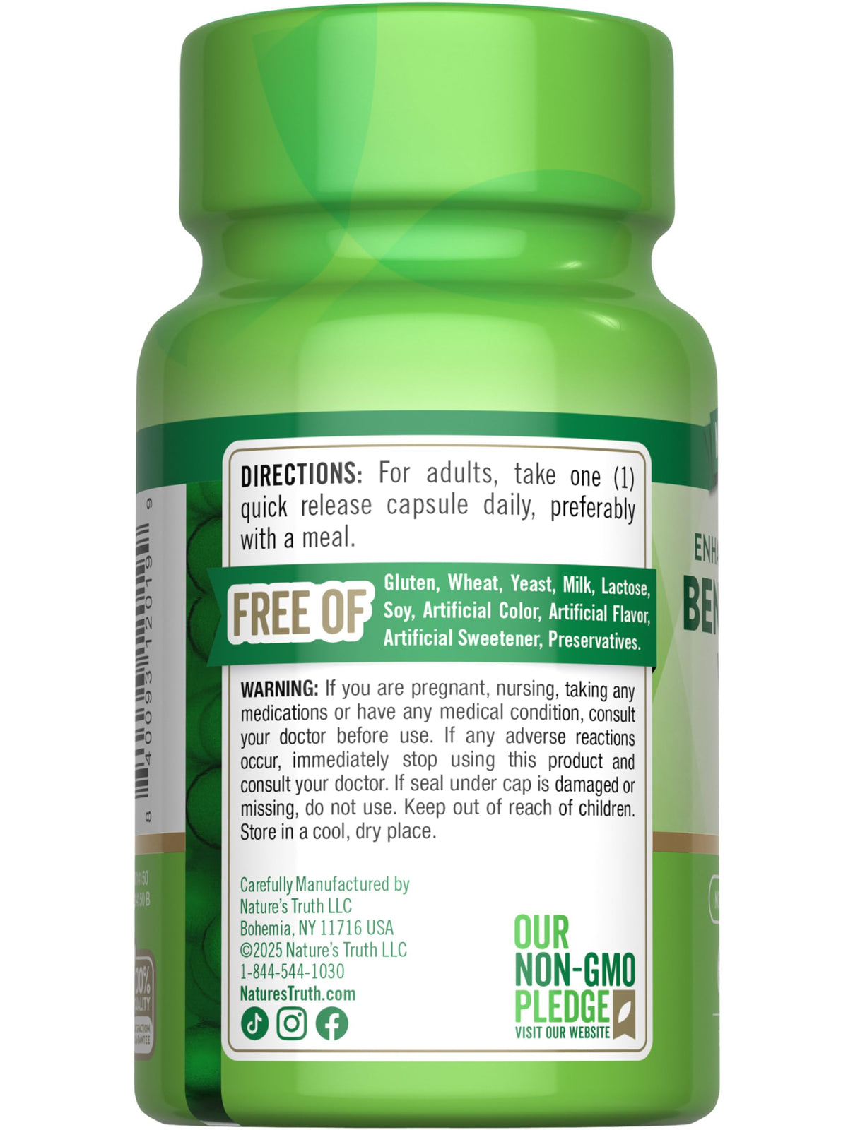 Nature's Truth 60 capsule bottle lifestyle product view