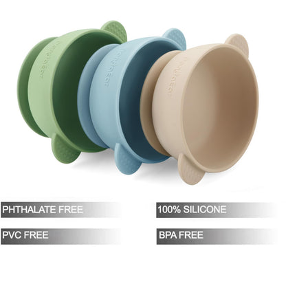 PandaEar baby bowl showing strong suction mechanism