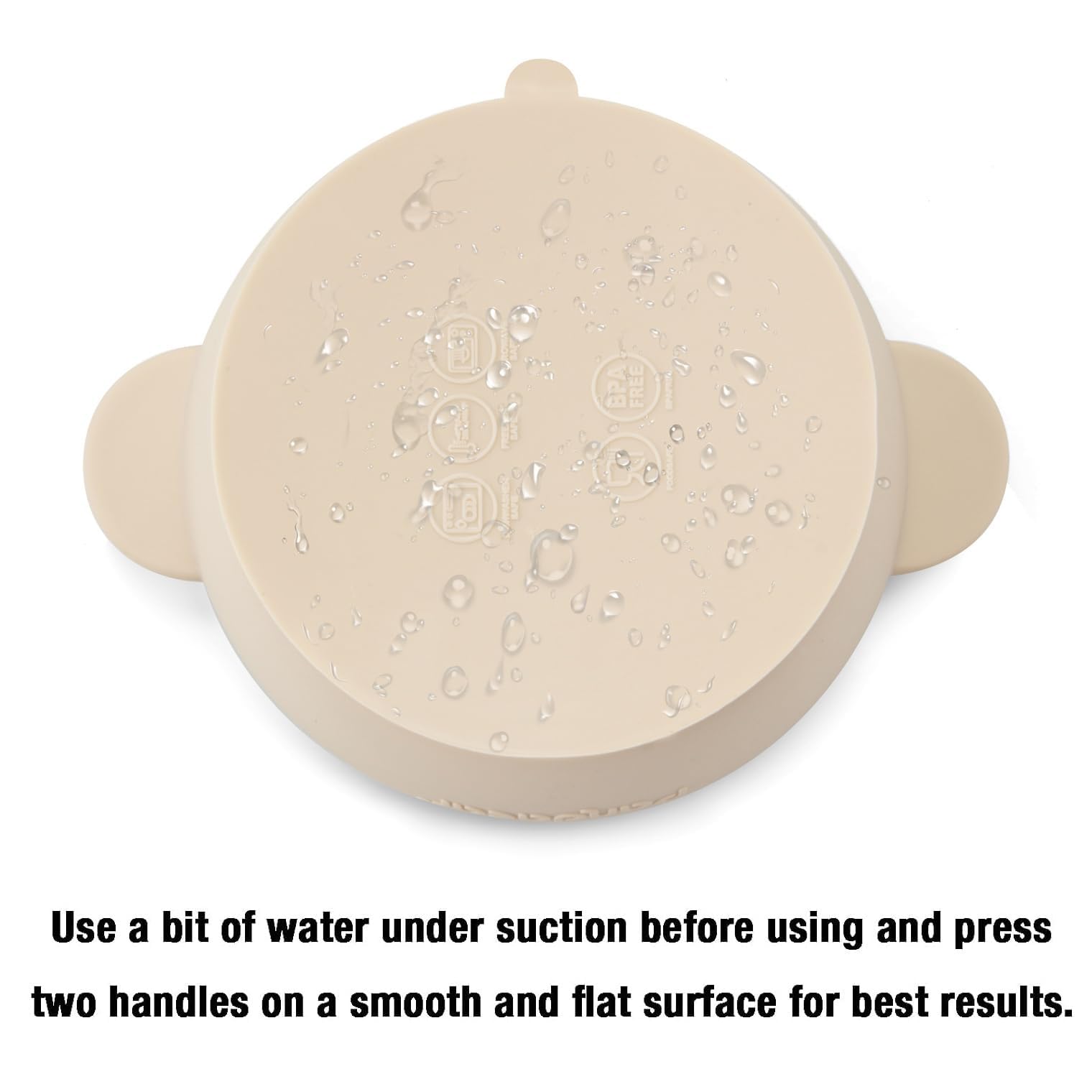Durable and flexible silicone bowls for infant feeding