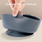 Eascrozn silicone baby feeding set arranged on kitchen table