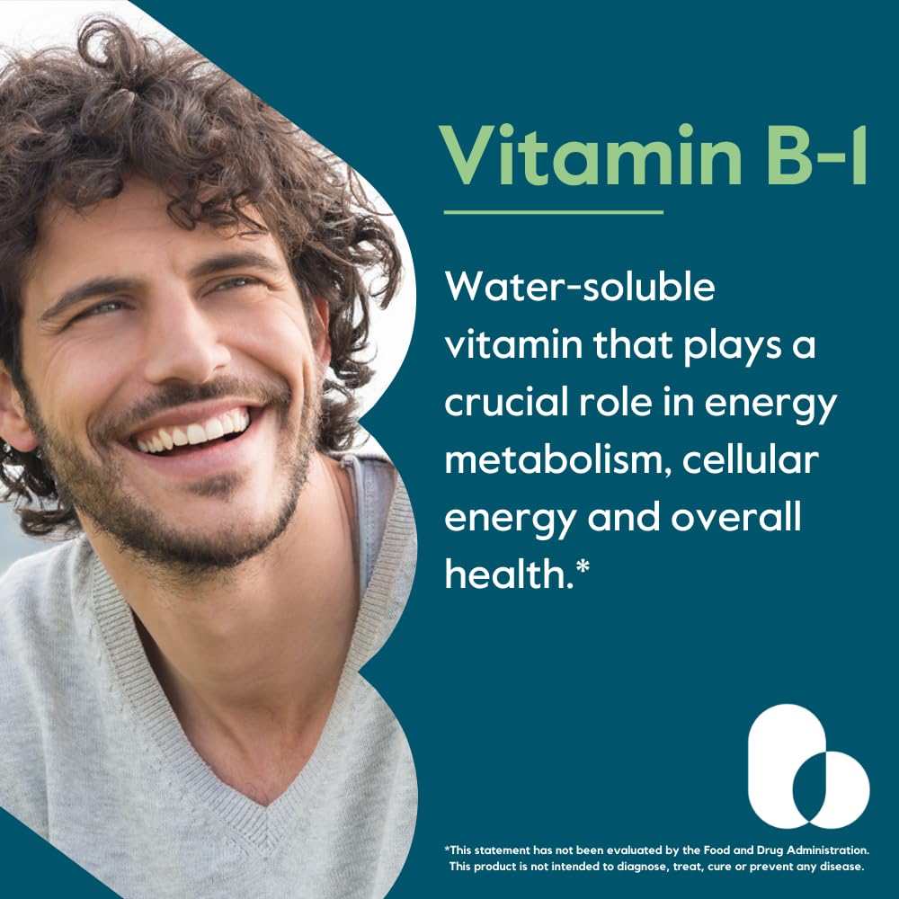 Bestvite Thiamine 120 vegetarian capsules supplement facts label