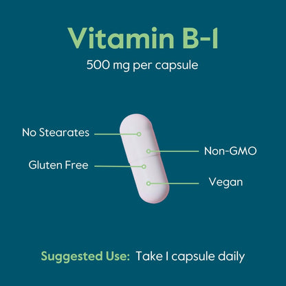 Bestvite non GMO gluten free thiamin supplement capsules close up