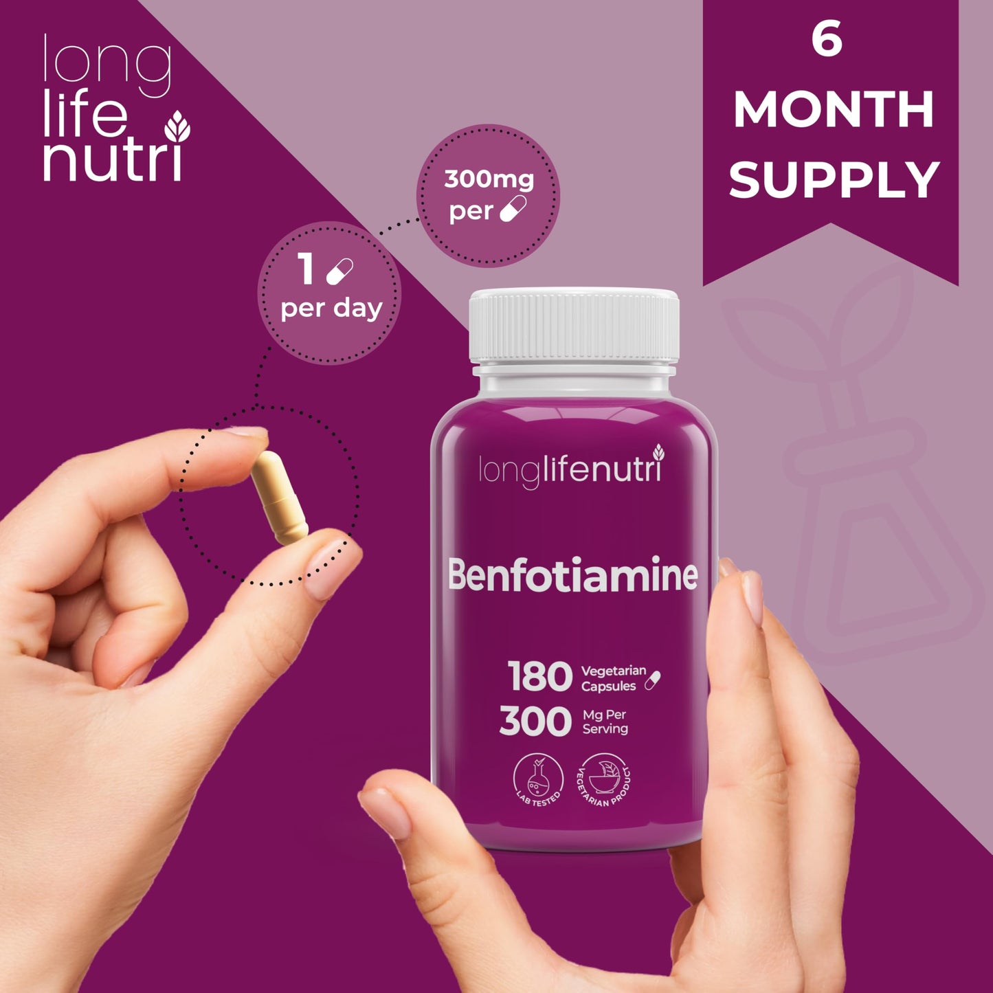 Premium lab tested non GMO dietary supplement for daily cellular energy support.