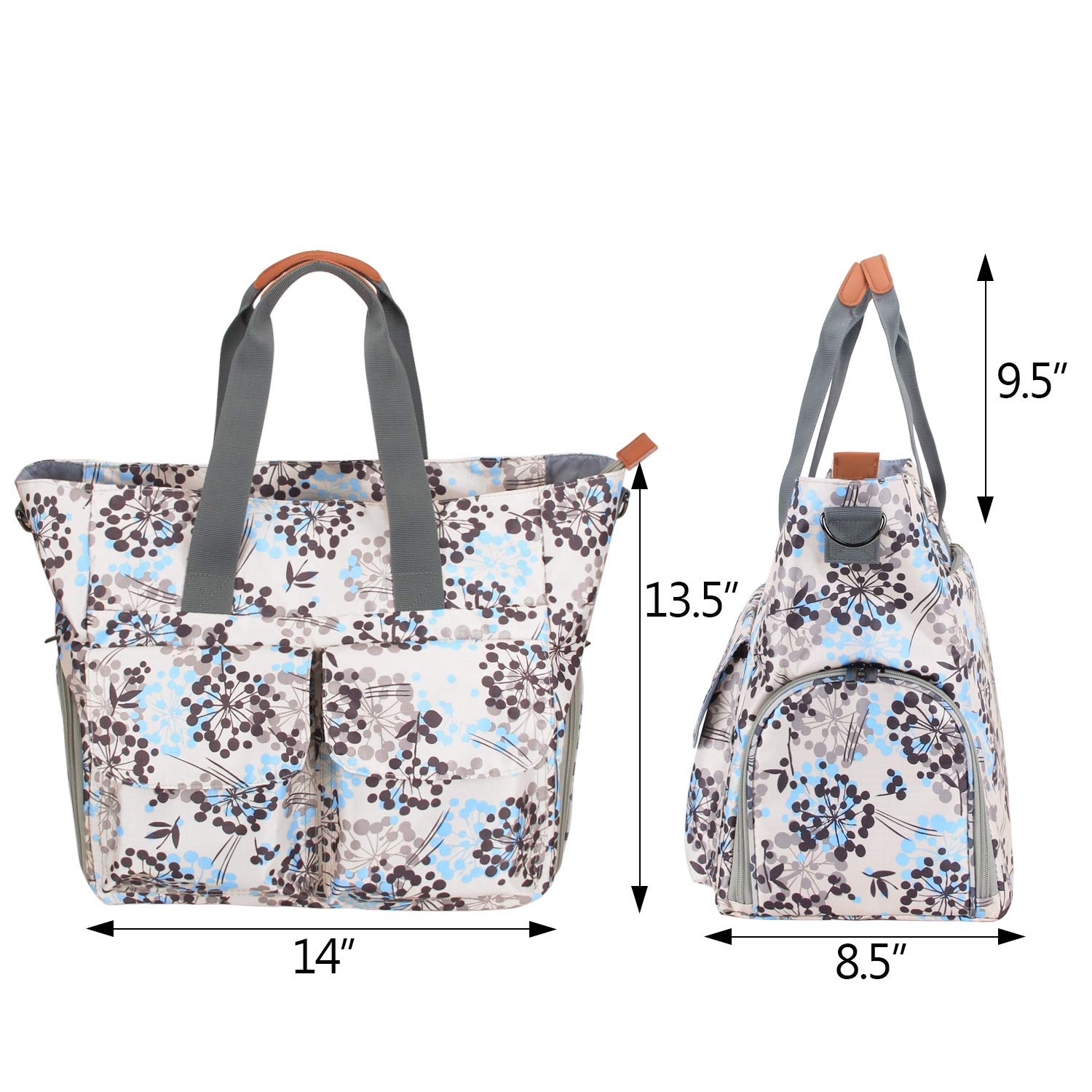 Teamoy water resistant nylon bag back view highlighting the secure anti theft zipper pocket for valuables.