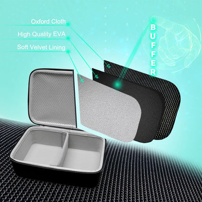 XANAD travel storage case for hands free pumps showcasing the built in soft handle