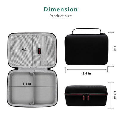 XANAD shockproof EVA case compact dimensions view ideal for travel and diaper bags